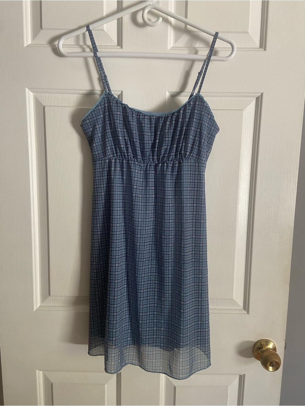 Aeropostale Blue Plaid Mini Dress